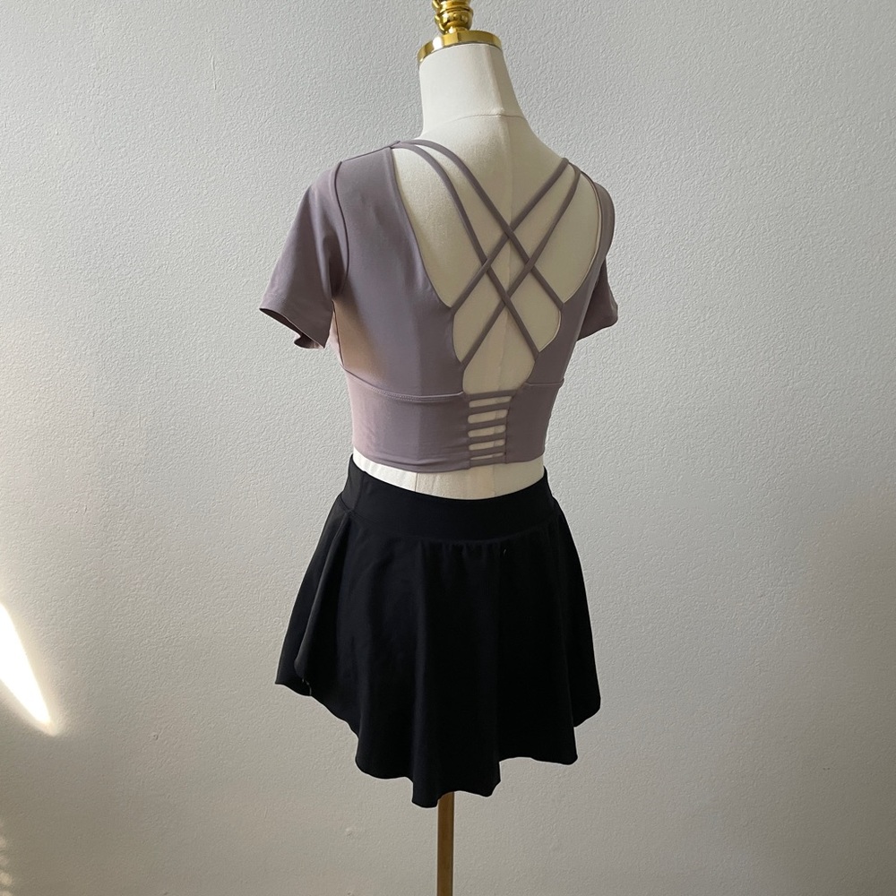 Open back yoga top